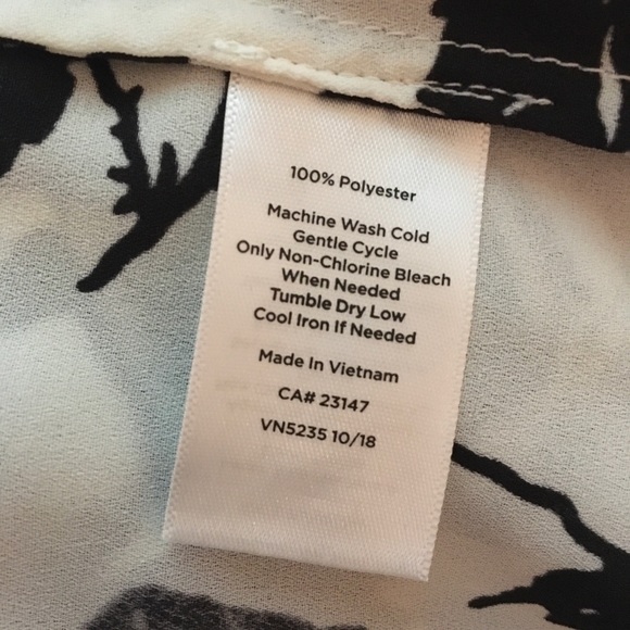 TALBOTS Rose Print Blouse - Picture 6 of 8